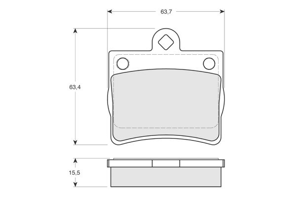 PROCODIS FRANCE Piduriklotsi komplekt,ketaspidur PF1277